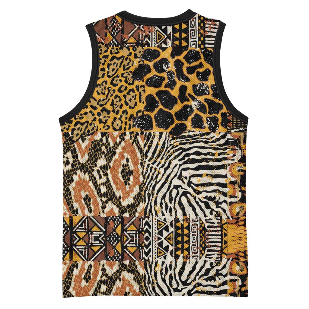 Wild Animal Skins Basketball Jersey African Tribal Pattern LT15