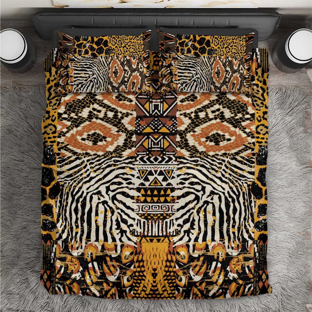 Wild Animal Skins Bedding Set African Tribal Pattern