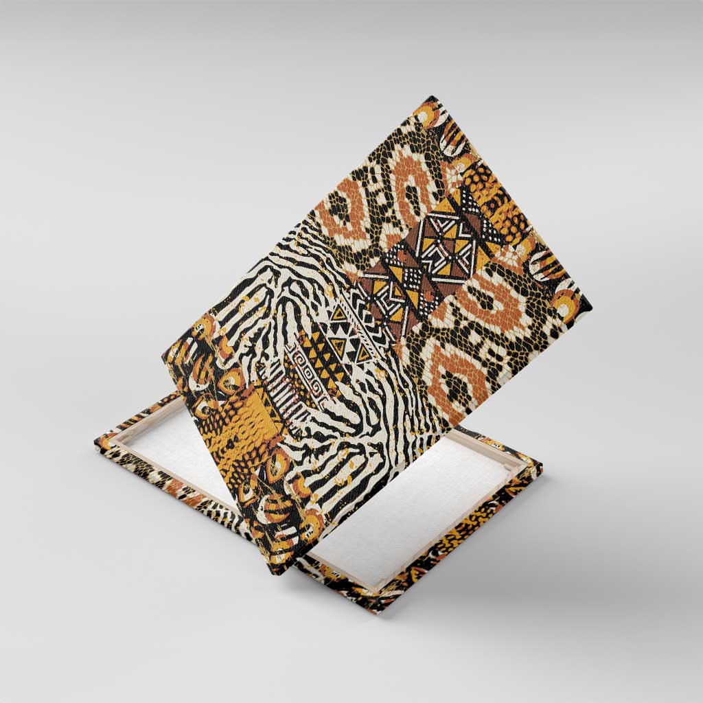 Wild Animal Skins Canvas Wall Art African Tribal Pattern