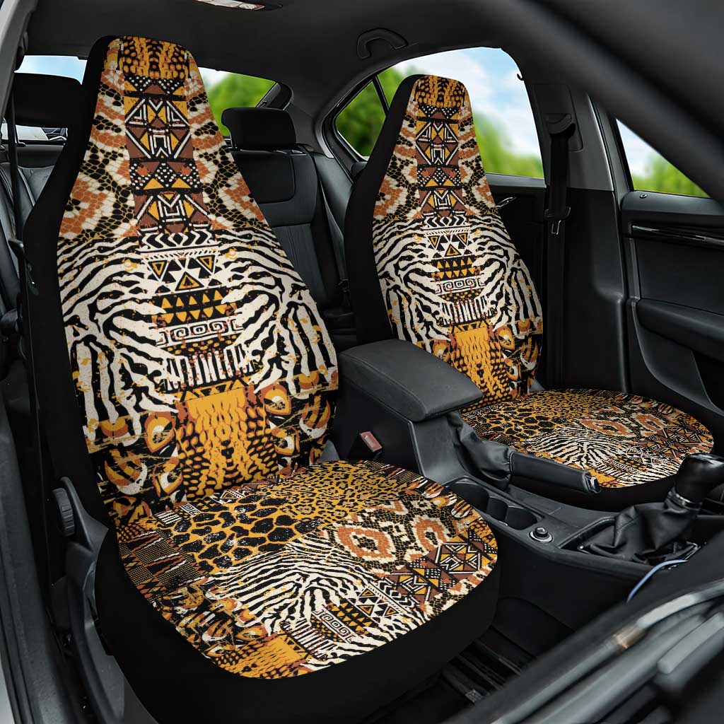 Wild Animal Skins Car Seat Cover African Tribal Pattern