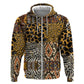 Wild Animal Skins Hoodie African Tribal Pattern
