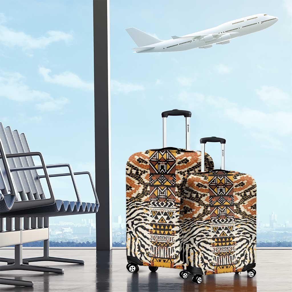 Wild Animal Skins Luggage Cover African Tribal Pattern