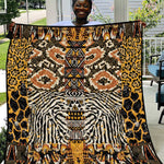 Wild Animal Skins Quilt African Tribal Pattern
