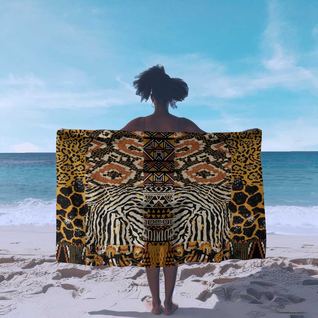 Wild Animal Skins Sarong African Tribal Pattern