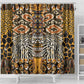 Wild Animal Skins Shower Curtain African Tribal Pattern