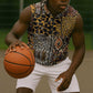Wild Animal Skins Sleeveless Zip Hoodie African Tribal Pattern - African Pride