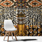 Wild Animal Skins Window Curtain African Tribal Pattern