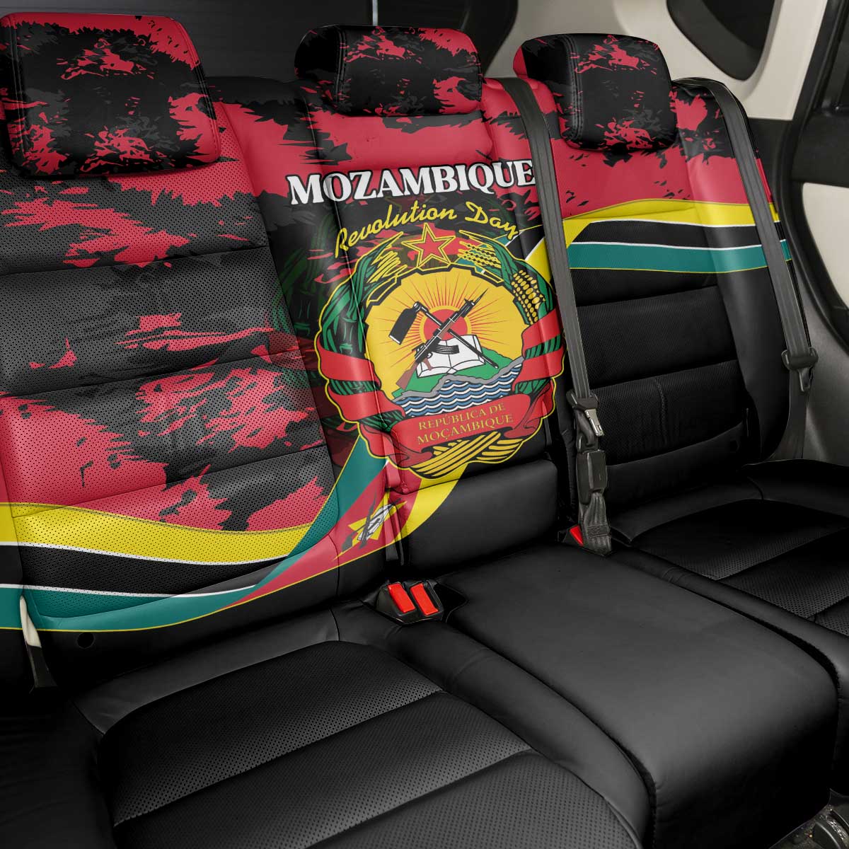 FRELIMO Mozambique Back Car Seat Cover Happy Revolution Day - African Pride