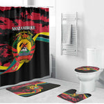 Mozambique Revolution Day Bathroom Set Coat Of Arms FRELIMO