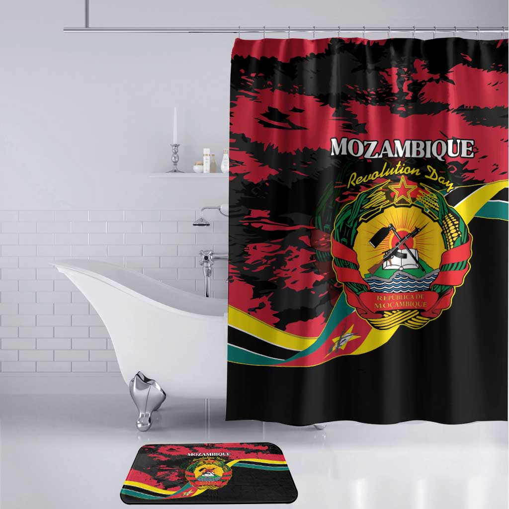Mozambique Revolution Day Bathroom Set Coat Of Arms FRELIMO