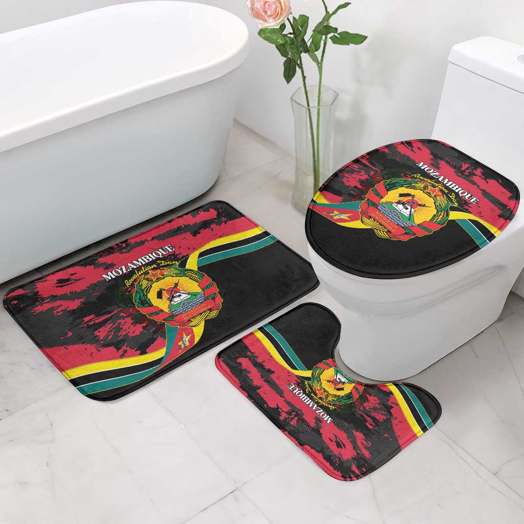 Mozambique Revolution Day Bathroom Set Coat Of Arms FRELIMO
