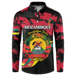 Personalized Mozambique Revolution Day Button Sweatshirt Coat Of Arms FRELIMO