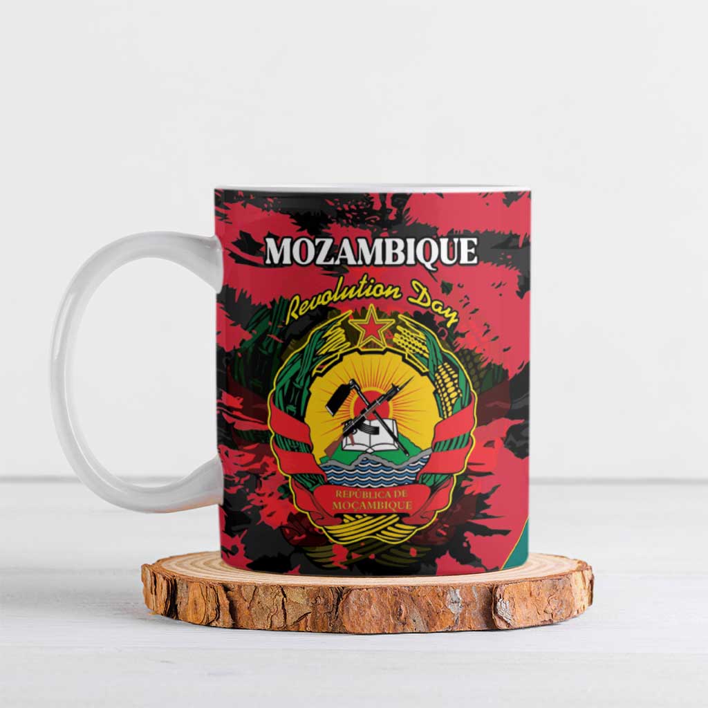 Personalized Mozambique Revolution Day Ceramic Mug Coat Of Arms FRELIMO