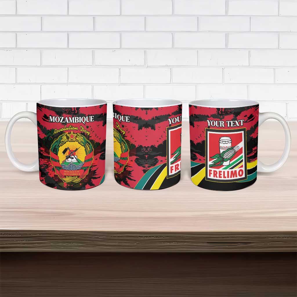 Personalized Mozambique Revolution Day Ceramic Mug Coat Of Arms FRELIMO