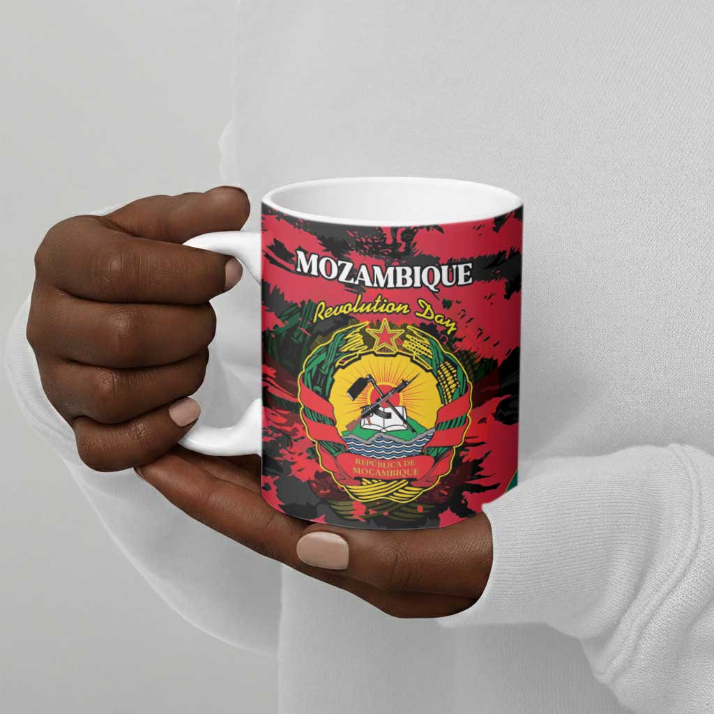 Personalized Mozambique Revolution Day Ceramic Mug Coat Of Arms FRELIMO