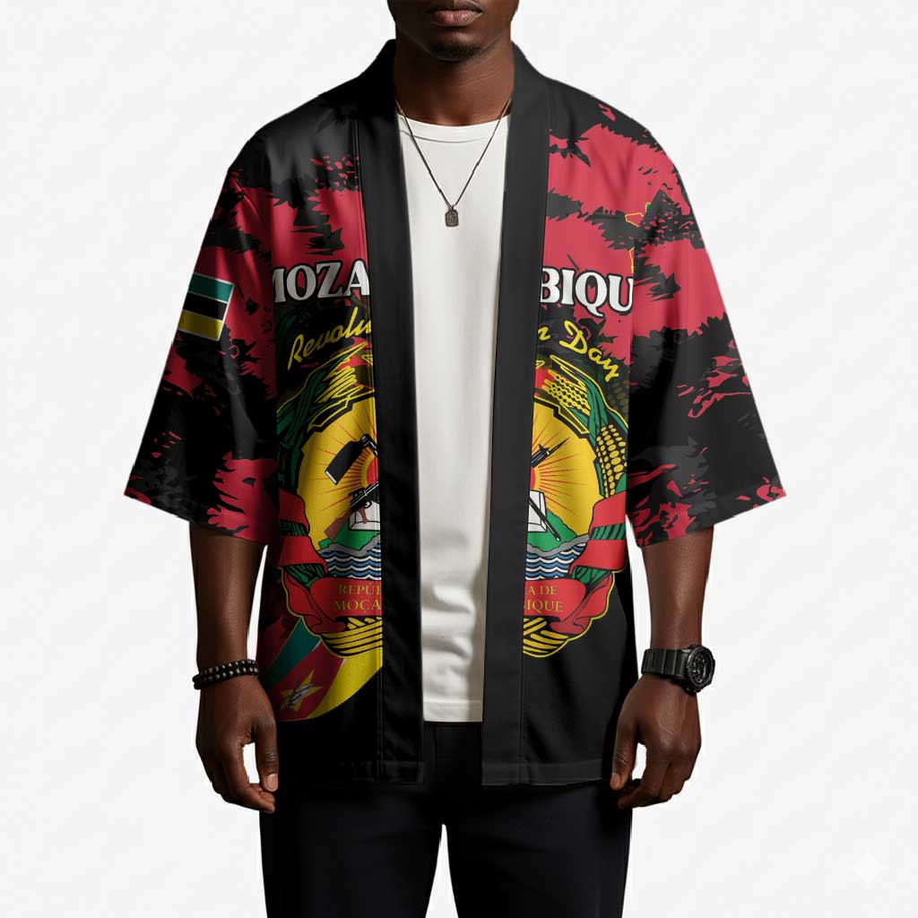 Personalized Mozambique Revolution Day Kimono Coat Of Arms FRELIMO
