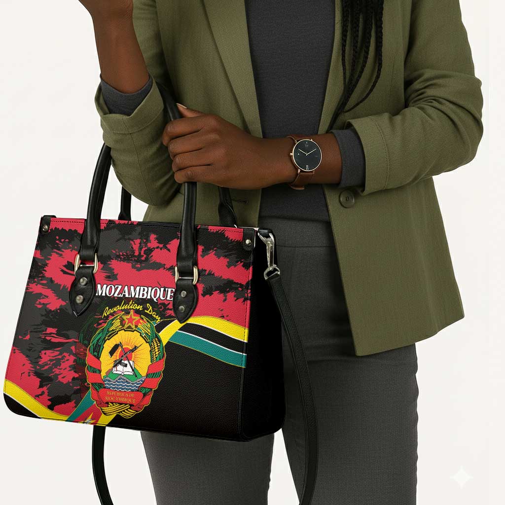 Mozambique Revolution Day Leather Bag Coat Of Arms FRELIMO