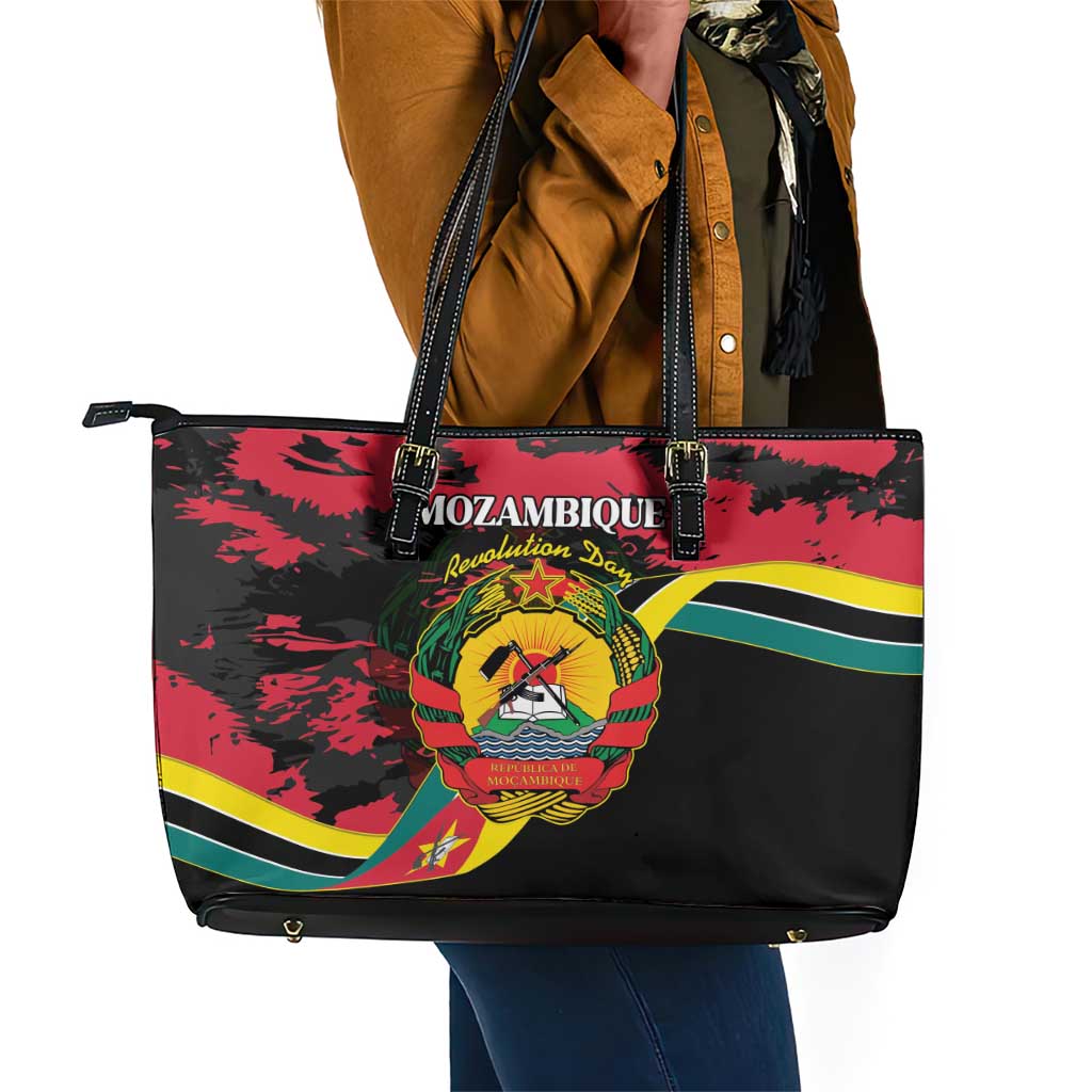 FRELIMO Mozambique Leather Tote Bag Happy Revolution Day - African Pride