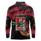 Personalized FRELIMO Mozambique Long Sleeve Polo Shirt Happy Revolution Day - African Pride