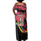 Personalized FRELIMO Mozambique Off Shoulder Maxi Dress Happy Revolution Day - African Pride