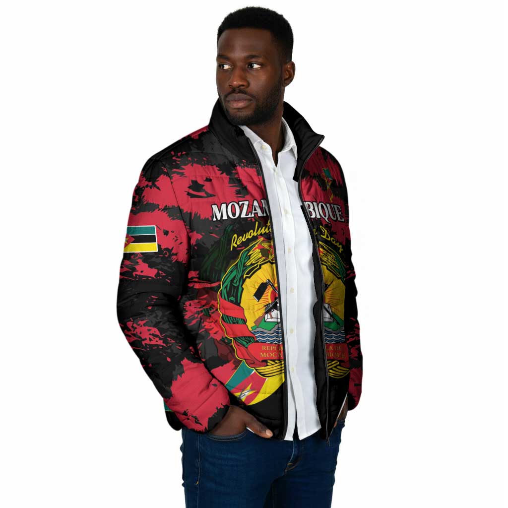 Personalized Mozambique Revolution Day Padded Jacket Coat Of Arms FRELIMO