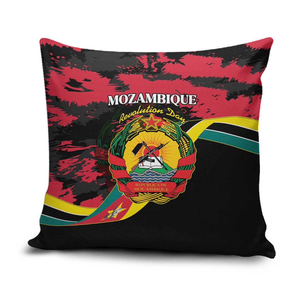 Mozambique Revolution Day Pillow Cover Coat Of Arms FRELIMO