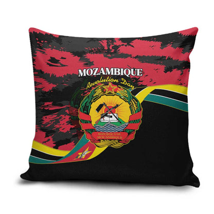 Mozambique Revolution Day Pillow Cover Coat Of Arms FRELIMO