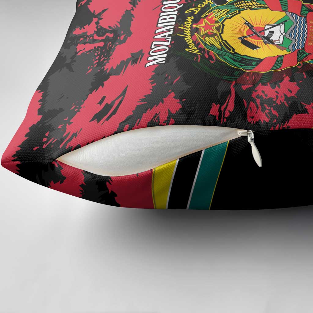 Mozambique Revolution Day Pillow Cover Coat Of Arms FRELIMO