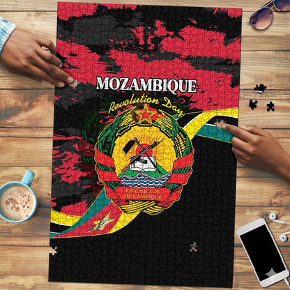 Mozambique Revolution Day Puzzle Coat Of Arms FRELIMO