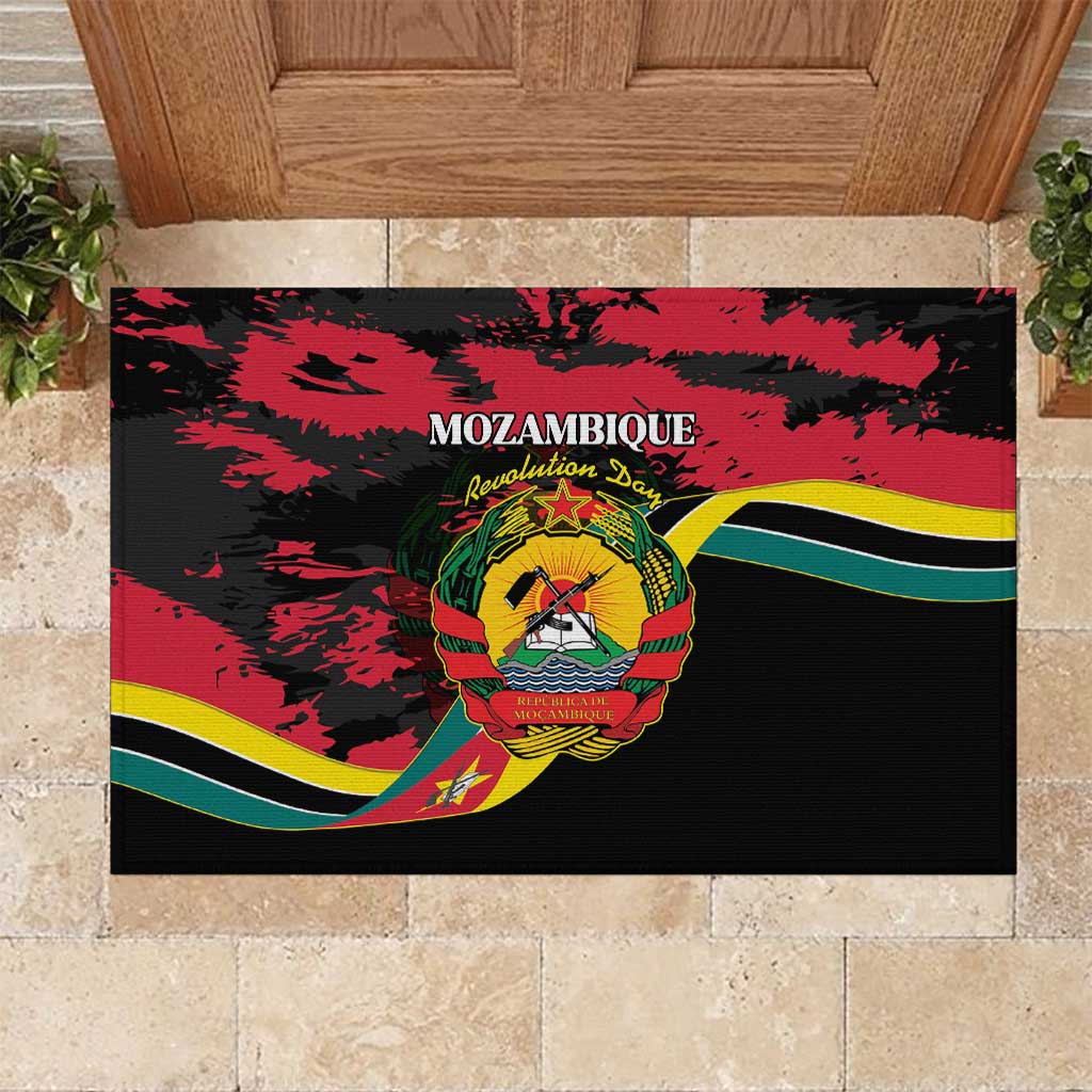 FRELIMO Mozambique Rubber Doormat Happy Revolution Day - African Pride