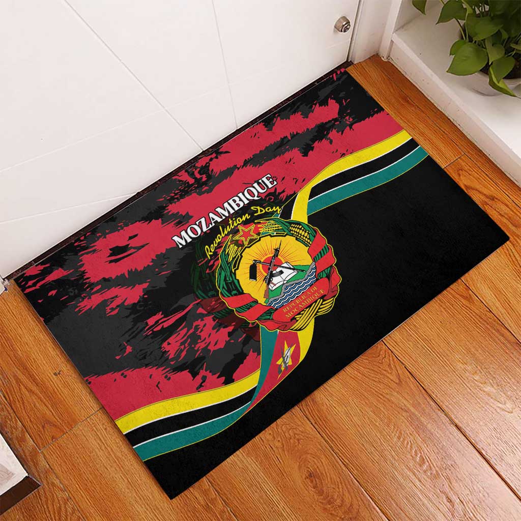 FRELIMO Mozambique Rubber Doormat Happy Revolution Day - African Pride