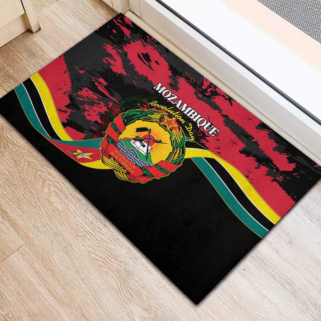 FRELIMO Mozambique Rubber Doormat Happy Revolution Day - African Pride