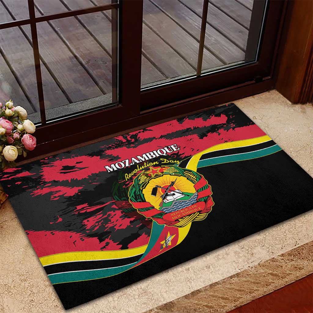 FRELIMO Mozambique Rubber Doormat Happy Revolution Day - African Pride