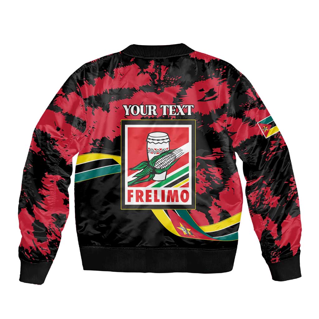 Personalized FRELIMO Mozambique Sleeve Zip Bomber Jacket Happy Revolution Day - African Pride