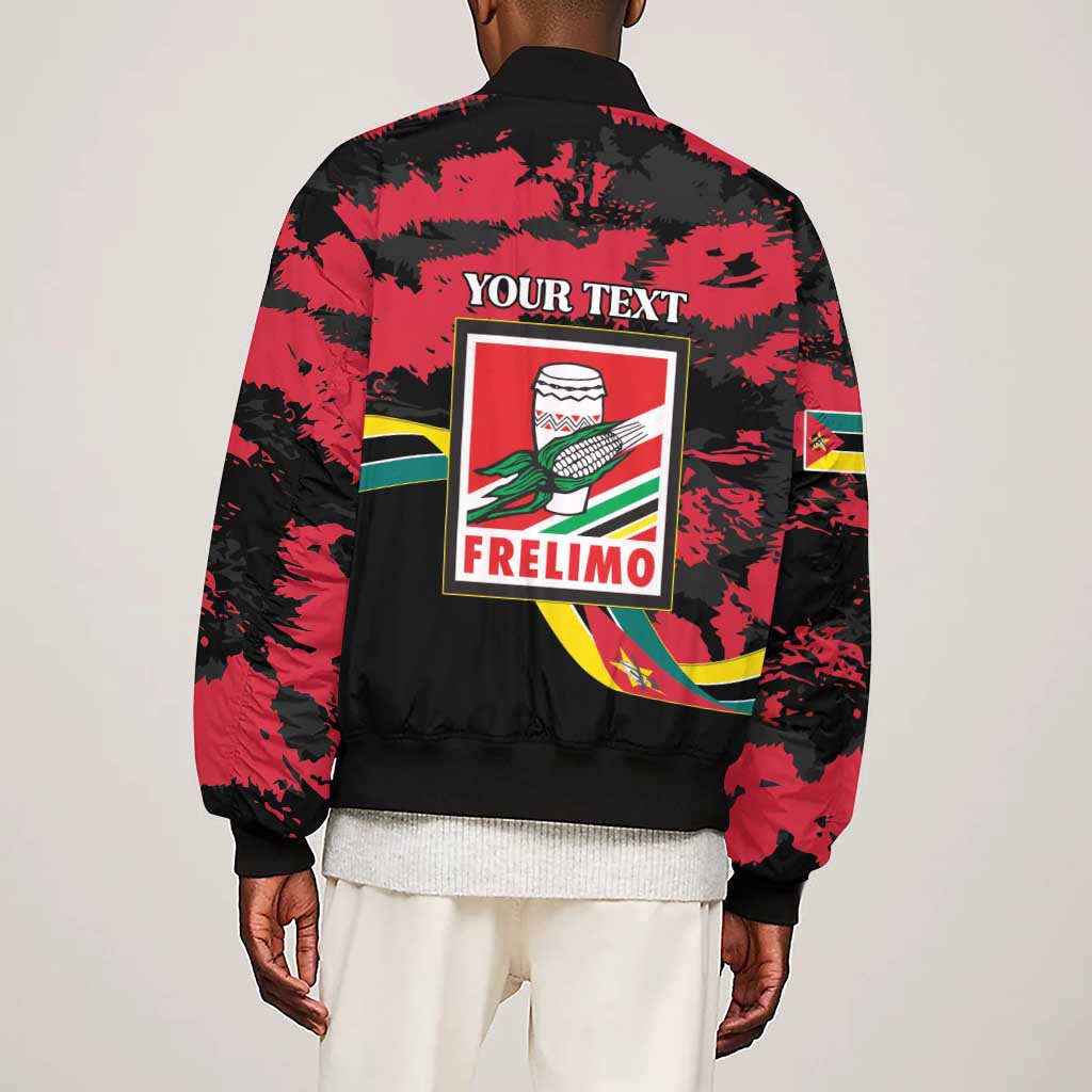 Personalized FRELIMO Mozambique Sleeve Zip Bomber Jacket Happy Revolution Day - African Pride