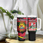 Personalized FRELIMO Mozambique Tumbler With Handle Happy Revolution Day - African Pride
