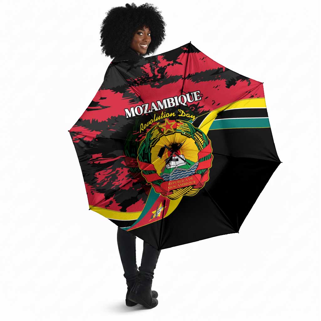 Mozambique Revolution Day Umbrella Coat Of Arms FRELIMO