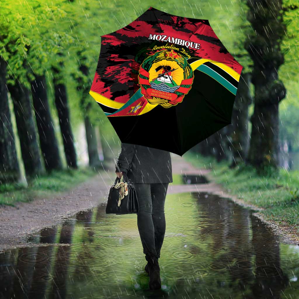 Mozambique Revolution Day Umbrella Coat Of Arms FRELIMO