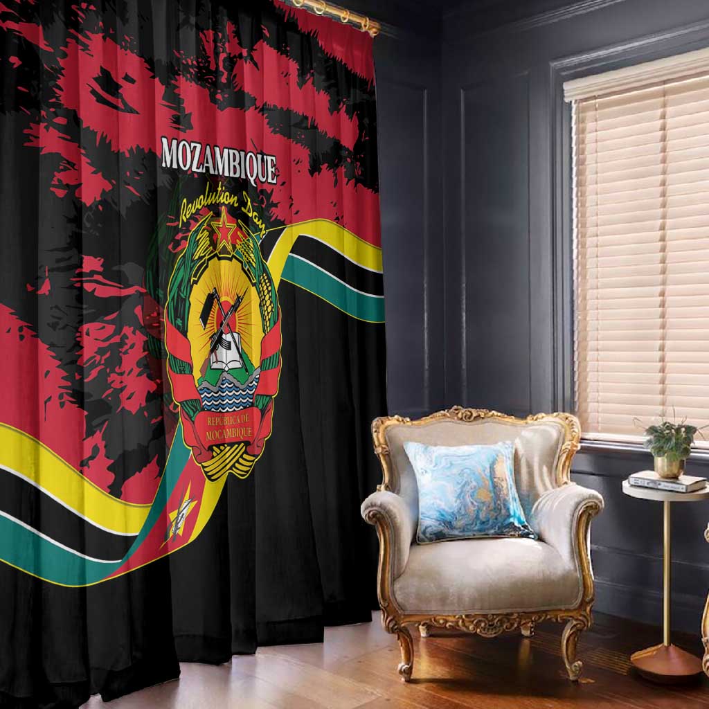 FRELIMO Mozambique Window Curtain Happy Revolution Day - African Pride