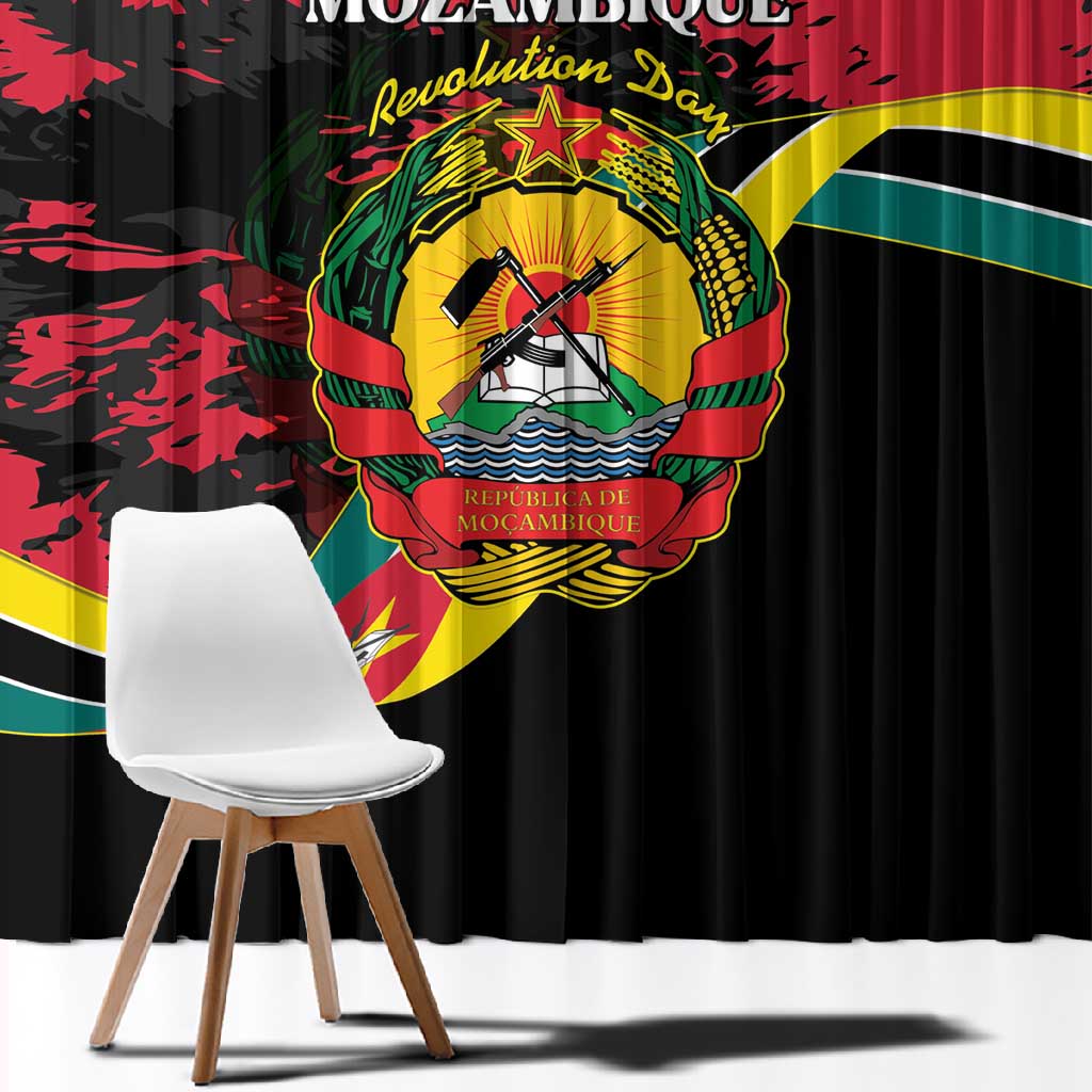 FRELIMO Mozambique Window Curtain Happy Revolution Day - African Pride