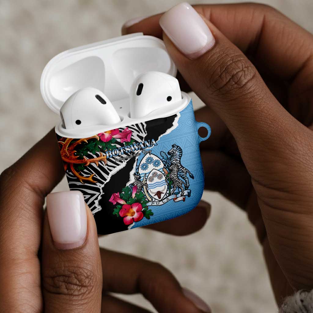 Botswana Independence Day AirPods Case Coat Of Arms Devils Claw