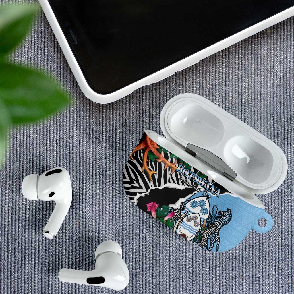 Botswana Independence Day AirPods Case Coat Of Arms Devils Claw