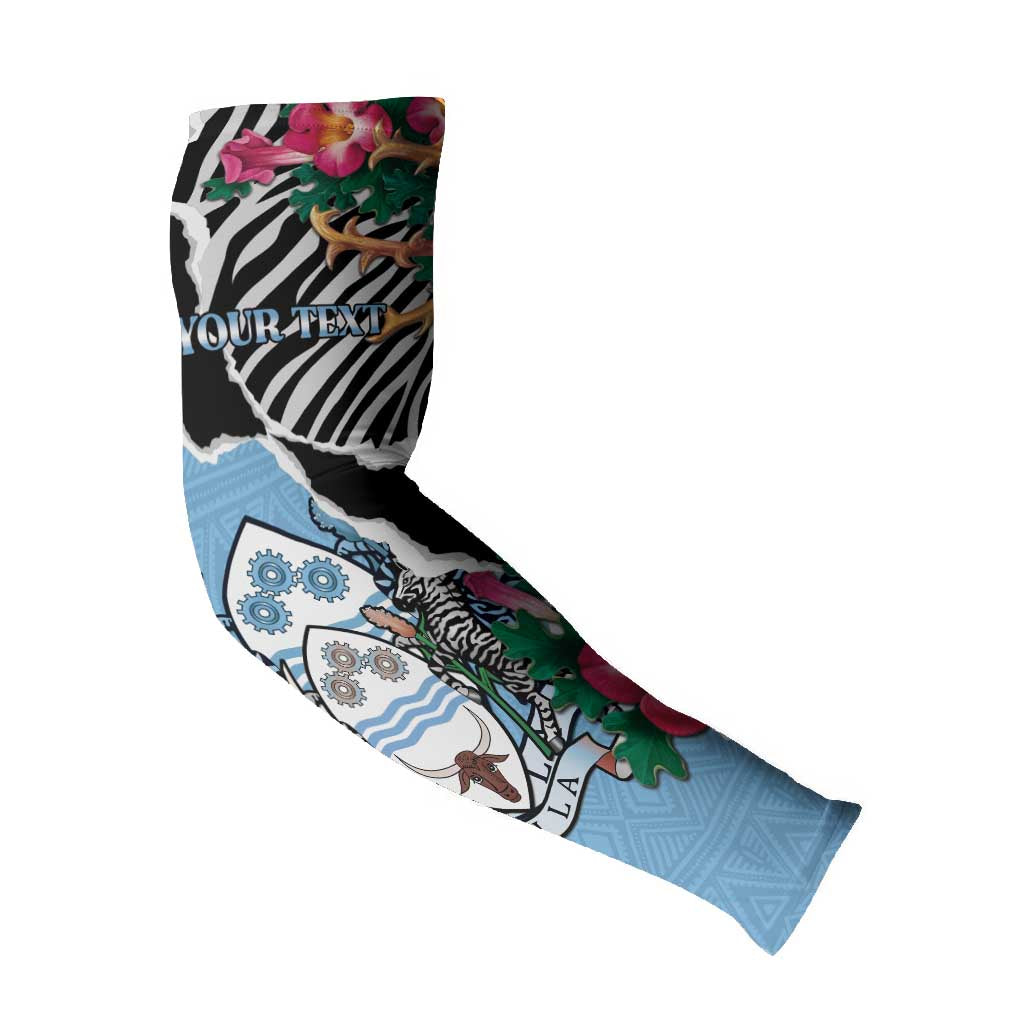 Personalized Botswana Independence Day Arm Sleeves Coat Of Arms Devils Claw