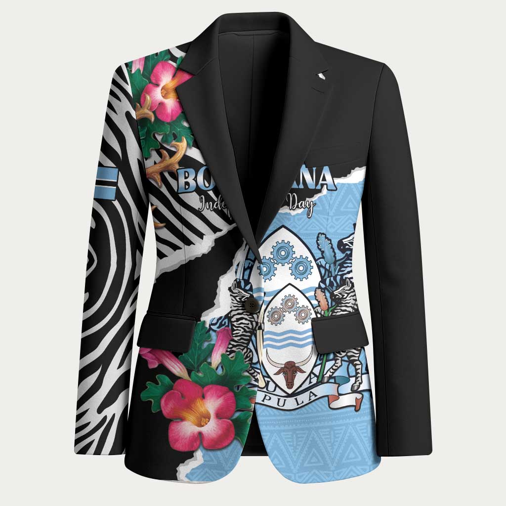 Personalized Botswana Independence Day Blazer Coat Of Arms Devils Claw