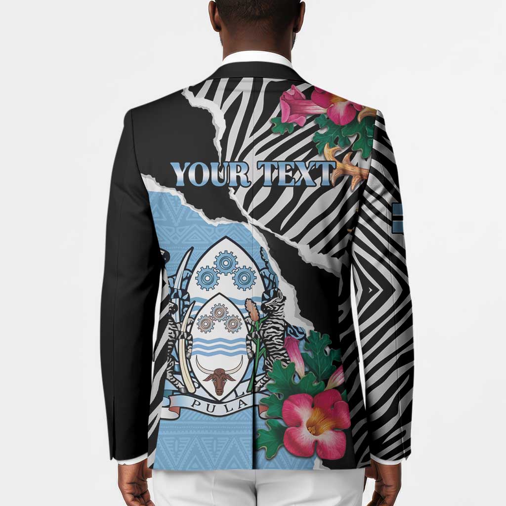Personalized Botswana Independence Day Blazer Coat Of Arms Devils Claw
