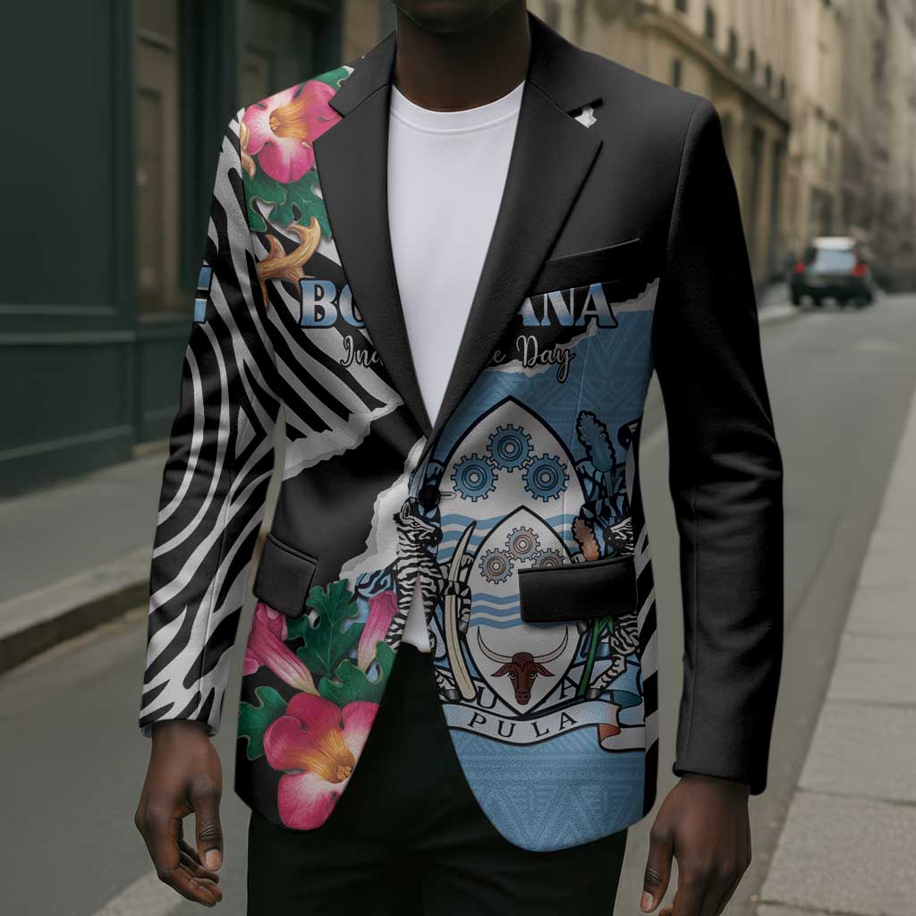 Personalized Botswana Independence Day Blazer Coat Of Arms Devils Claw