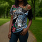 Personalized Botswana Independence Day Cross Shoulder Shirt Coat Of Arms Devils Claw