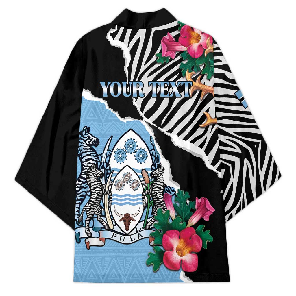 Personalized Botswana Independence Day Kimono Coat Of Arms Devils Claw