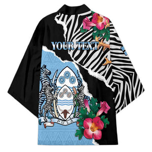 Personalized Botswana Independence Day Kimono Coat Of Arms Devils Claw