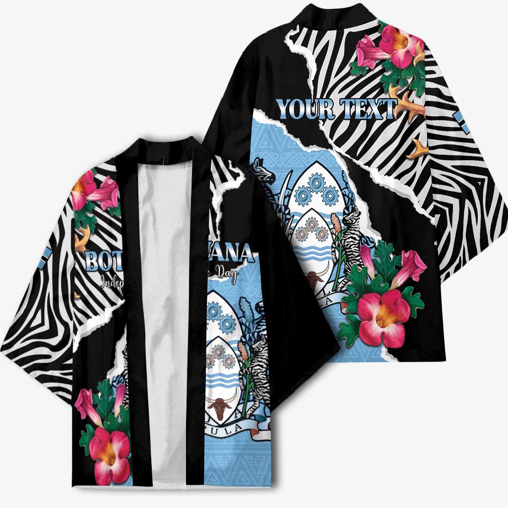 Personalized Botswana Independence Day Kimono Coat Of Arms Devils Claw